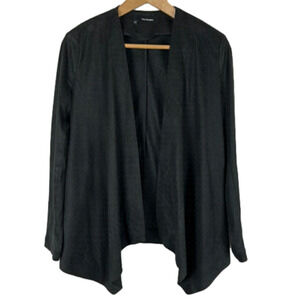 The Kooples Open Faux Suede Cardigan Jacket size EU 34 black
